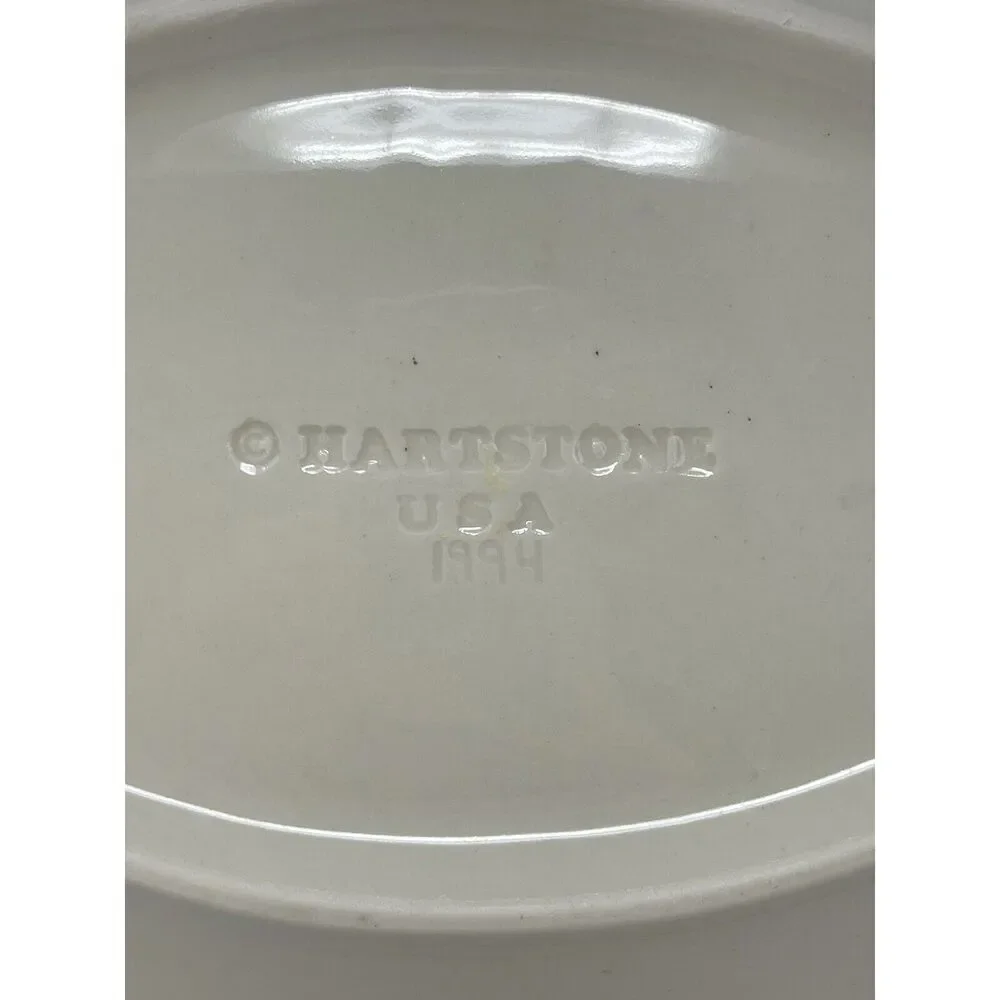 Hartstone Coral Reef Serving Platter 12.5” Pottery Stoneware USA Fish Ocean RARE